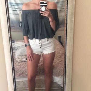 Off the shoulder top